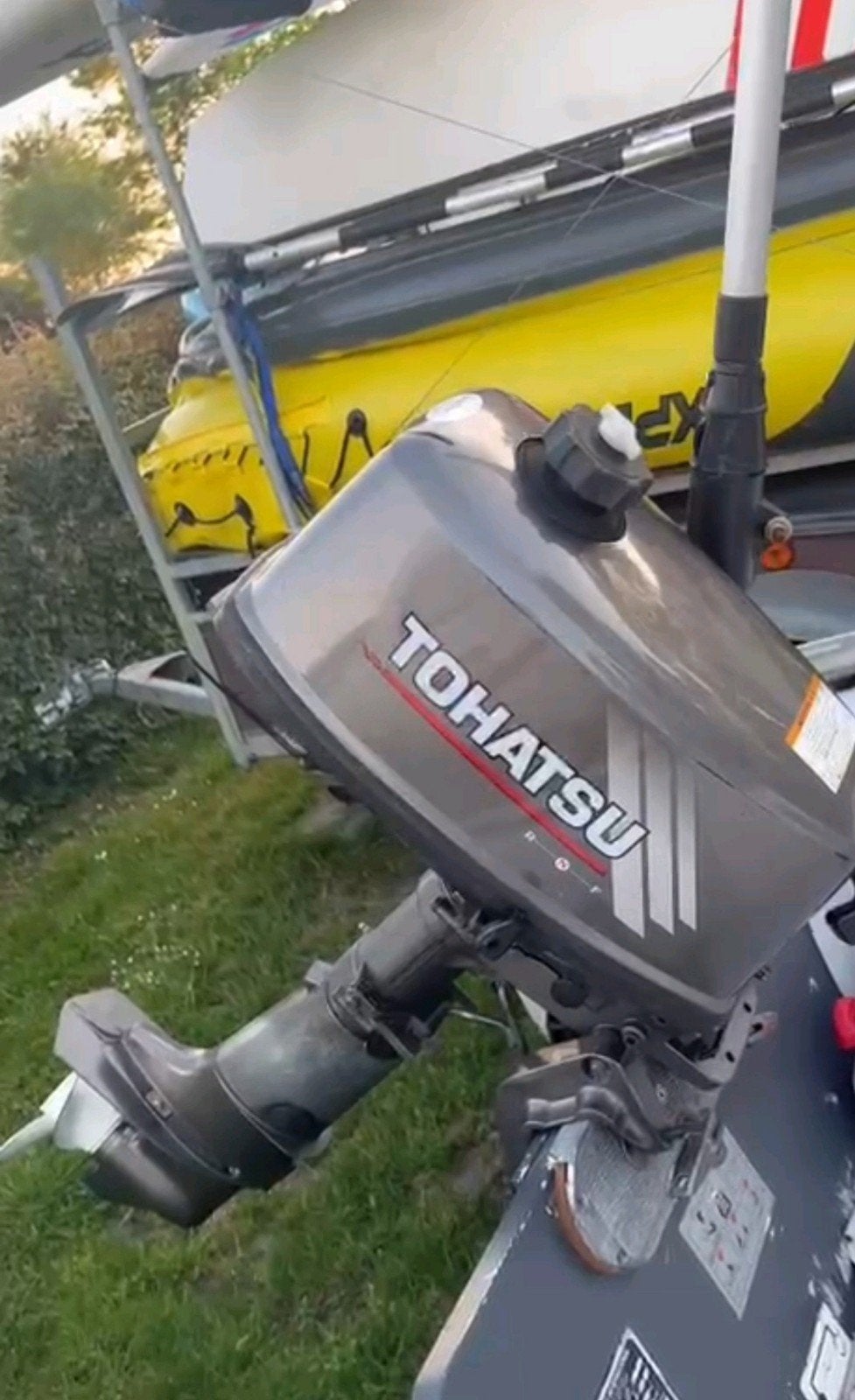 Tohatsu 5pk buitenboordmotor kortstaart 2takt, Ophalen, Gebruikt