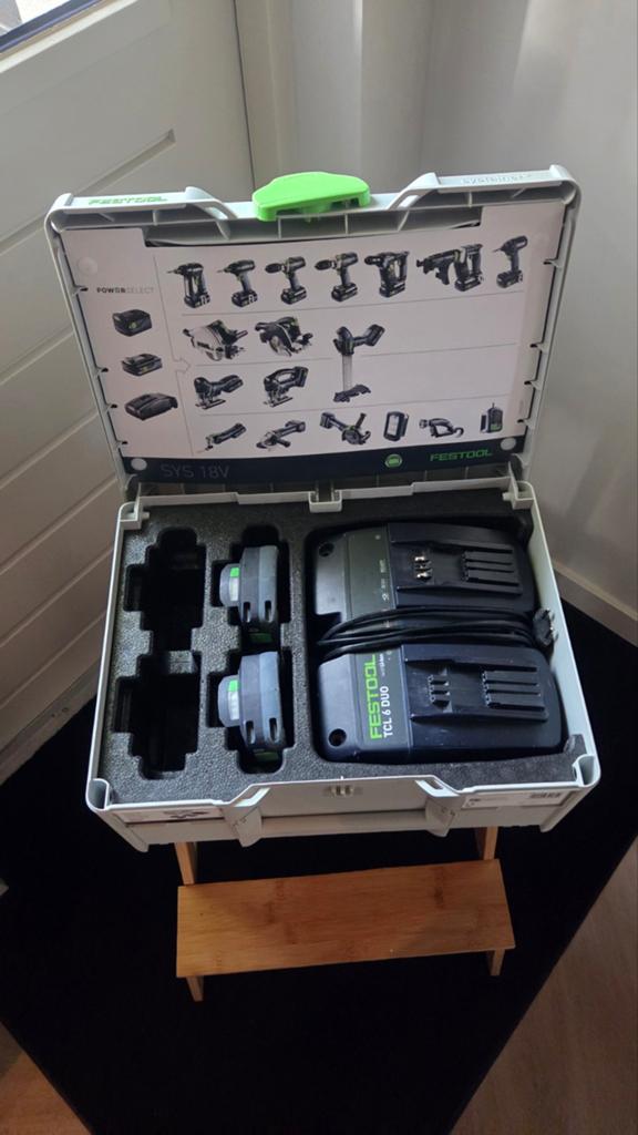 Festool TCL6 DUO accuset 2 x 4.0 accu's in Systainer3, Ophalen of Verzenden, Zo goed als nieuw