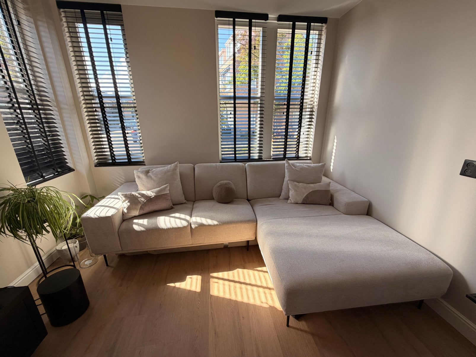 Loungebank Zitmaxx met longchair incl Textiel Totaalservice, Ophalen, 250 tot 300 cm, Hoekbank, Zo goed als nieuw