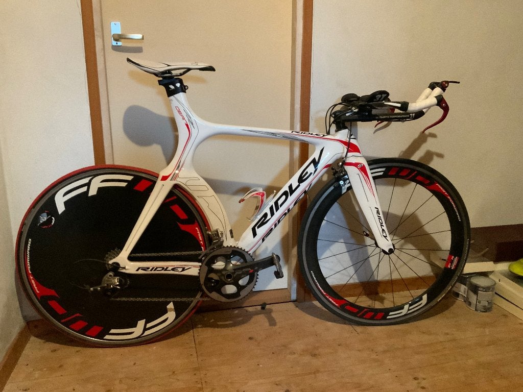 Ridley Dean tijdrit fiets, Carbon, Velgrem, Zo goed als nieuw, 15 tot 20 versnellingen