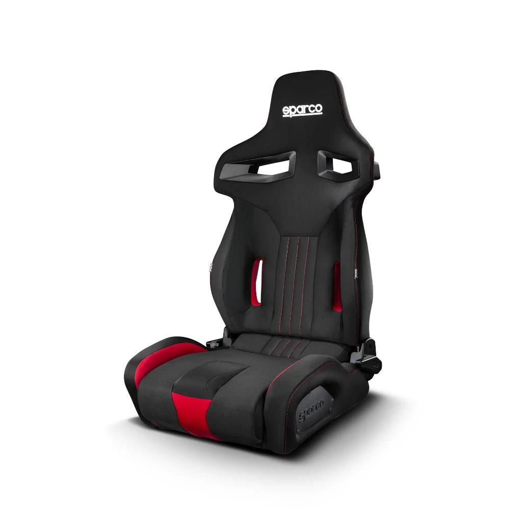 Sparco R333 Zwart Rood Kuipstoel Sportstoel Racestoel, Ophalen of Verzenden