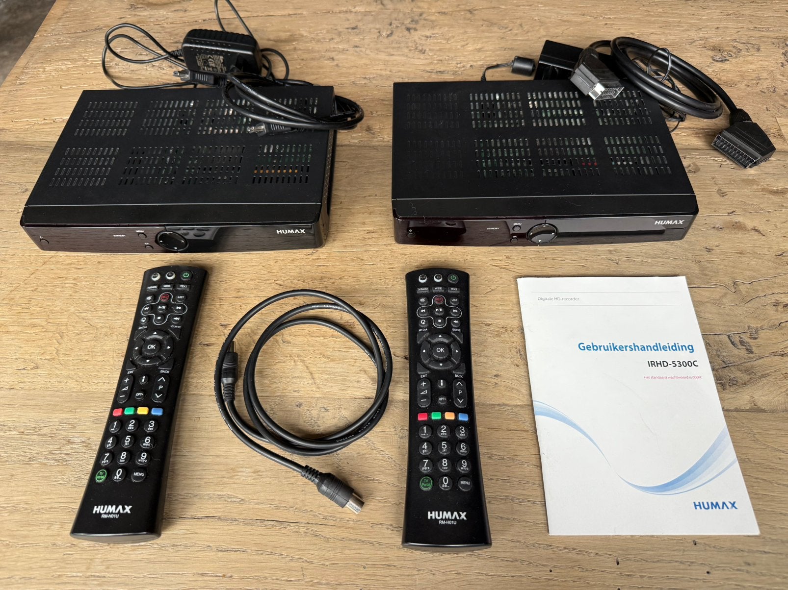 2x HUMAX (digitale) TV/HD ontvanger + recorder, Ophalen of Verzenden, Zo goed als nieuw