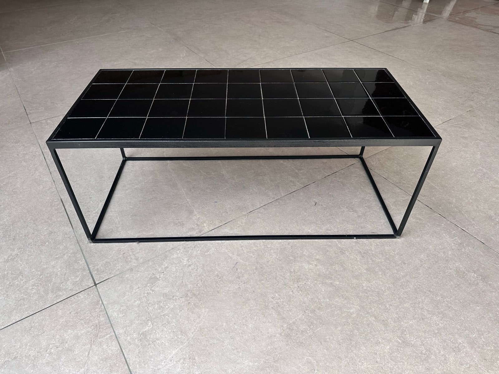 Zuiver Glazed Salontafel - Keramiek & Staal - Industrieel, Nieuw, Metaal, 50 tot 100 cm, Ophalen of Verzenden