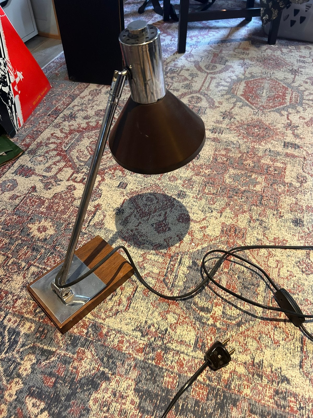 Vintage buro tafel lamp, Ophalen of Verzenden, Gebruikt, Vintage