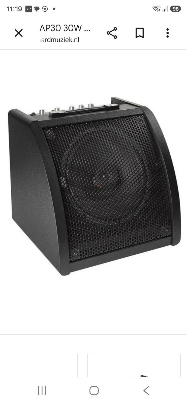 Medeli AP30 Drum Monitor 40W, Ophalen of Verzenden