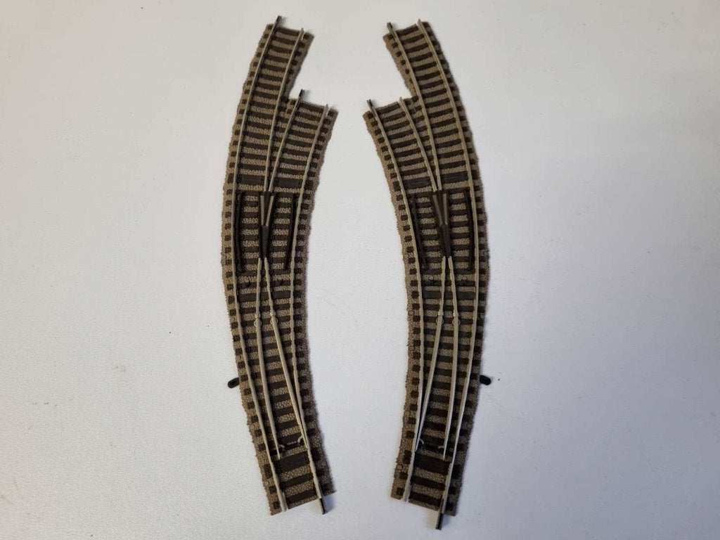 Fleischmann 6142 - Bochtwissel links + rechts, Gelijkstroom, Fleischmann, Rails, Ophalen of Verzenden
