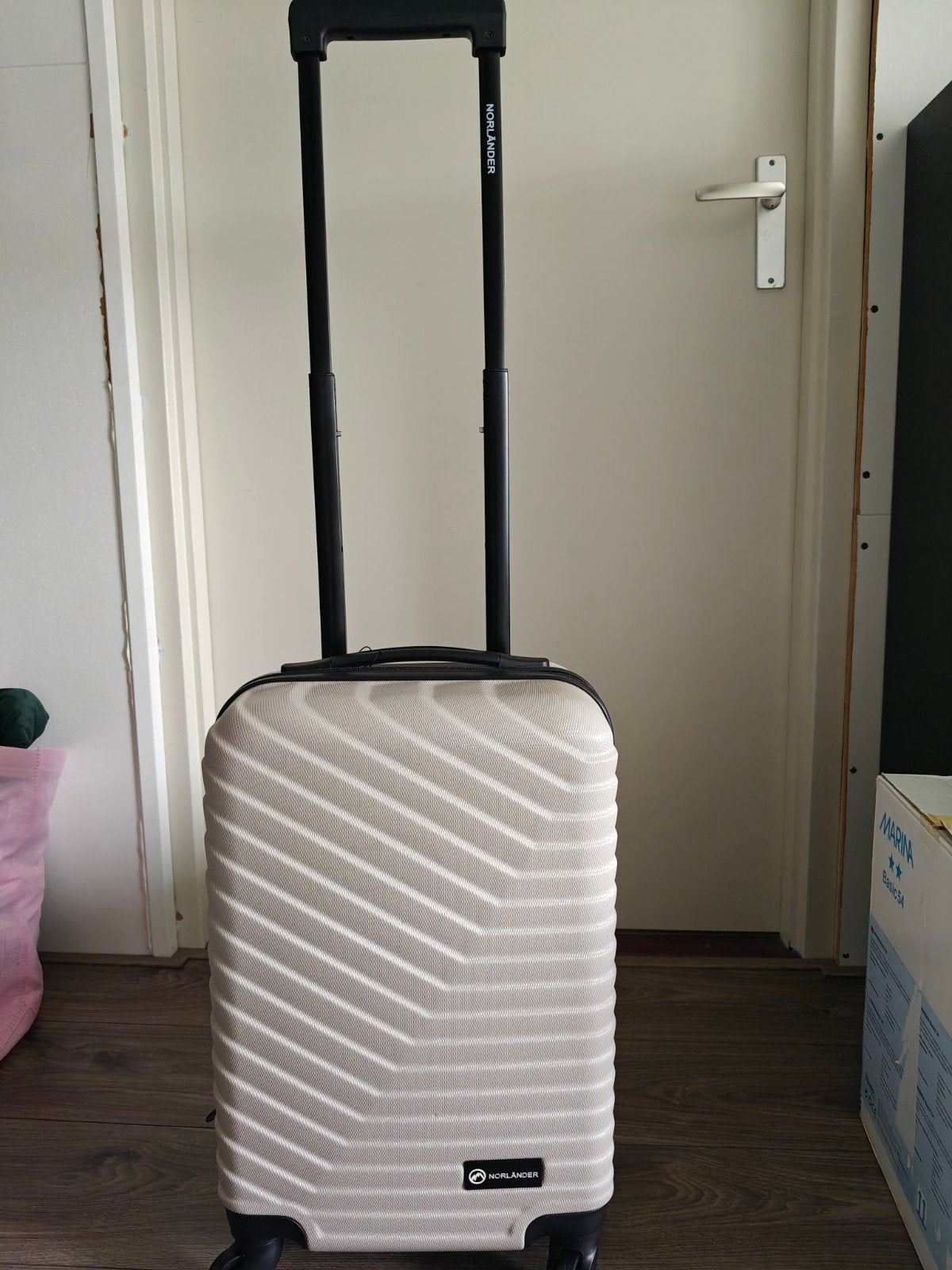 Norlander Handbagage Koffer - Taupe, Sieraden, Tassen en Uiterlijk, Ophalen, Uitschuifbare handgreep, 50 tot 60 cm, Hard kunststof