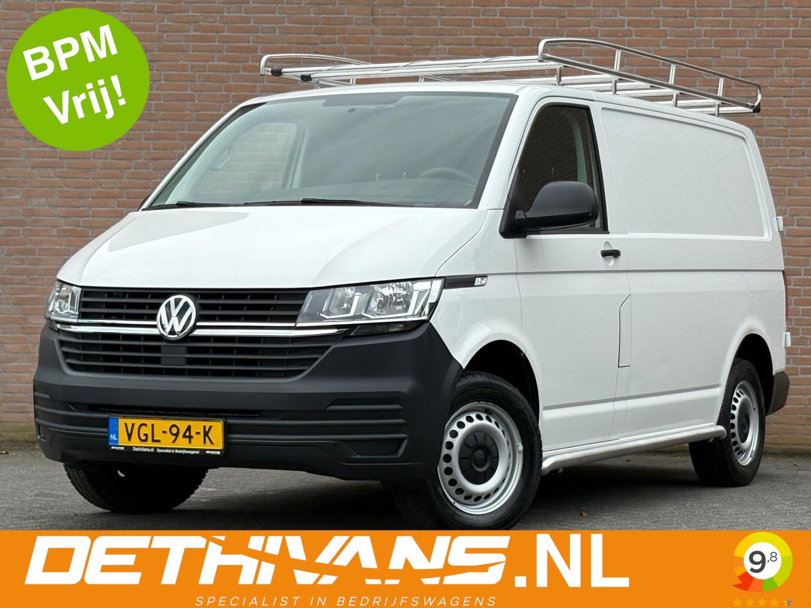 Volkswagen Transporter 2.0TDI 110PK L1H1 Imperiaal / Trekhaa