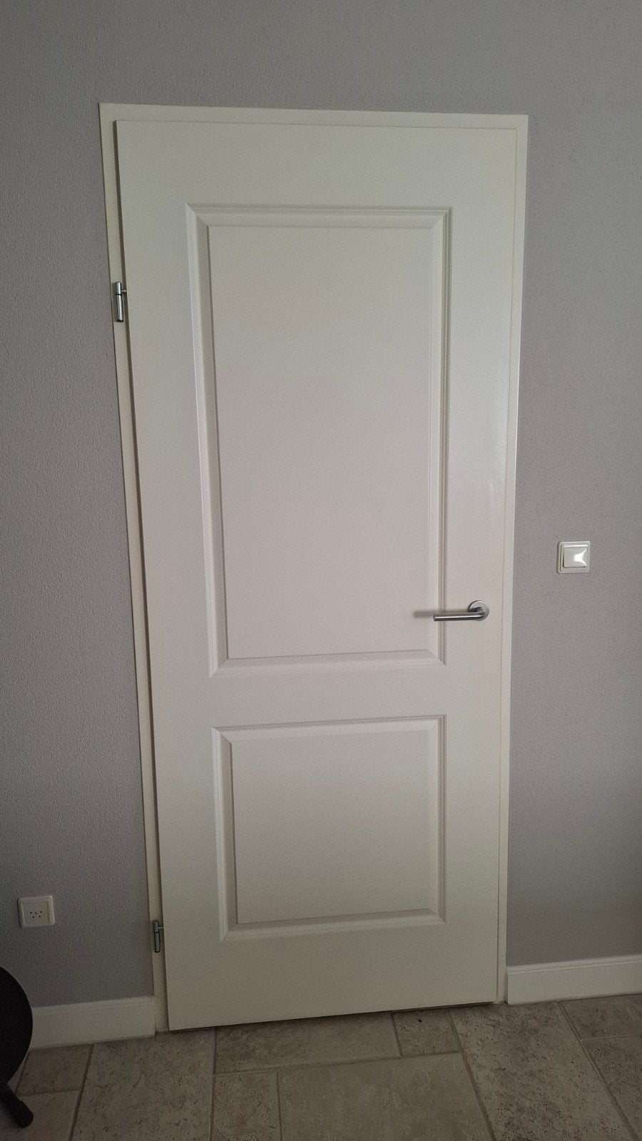 Twee witte opdek binnen deuren 212x83 cm, Ophalen, Gebruikt, 80 tot 100 cm, Binnendeur