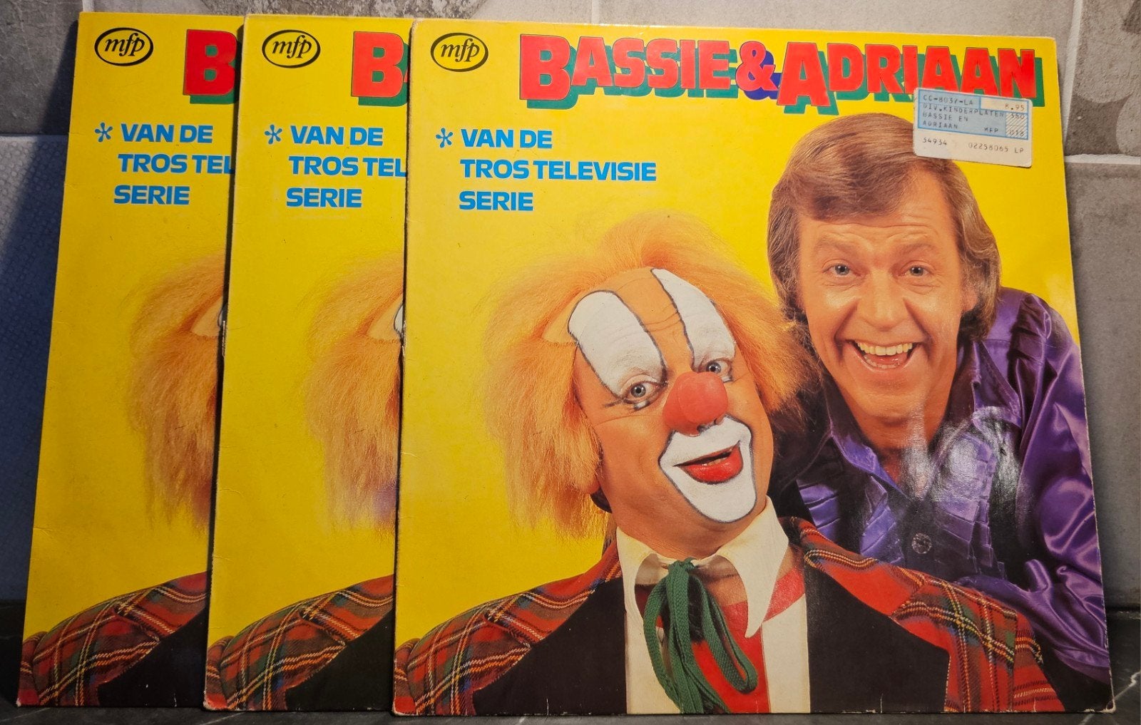 3x Bassie & Adriaan LP - Van de TROS Televisie Serie, Cd's en Dvd's, LP, Gebruikt, Overige genres, Ophalen of Verzenden