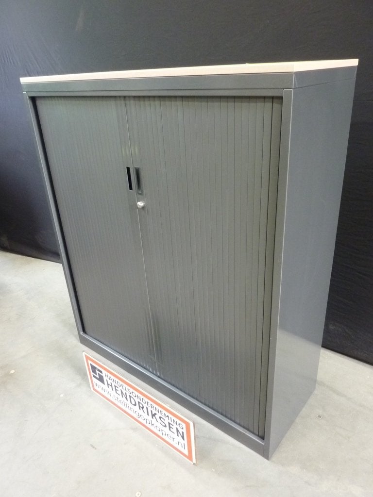 Halfhoge roldeurkast / archiefkast 120x45x138cm kantoorkast