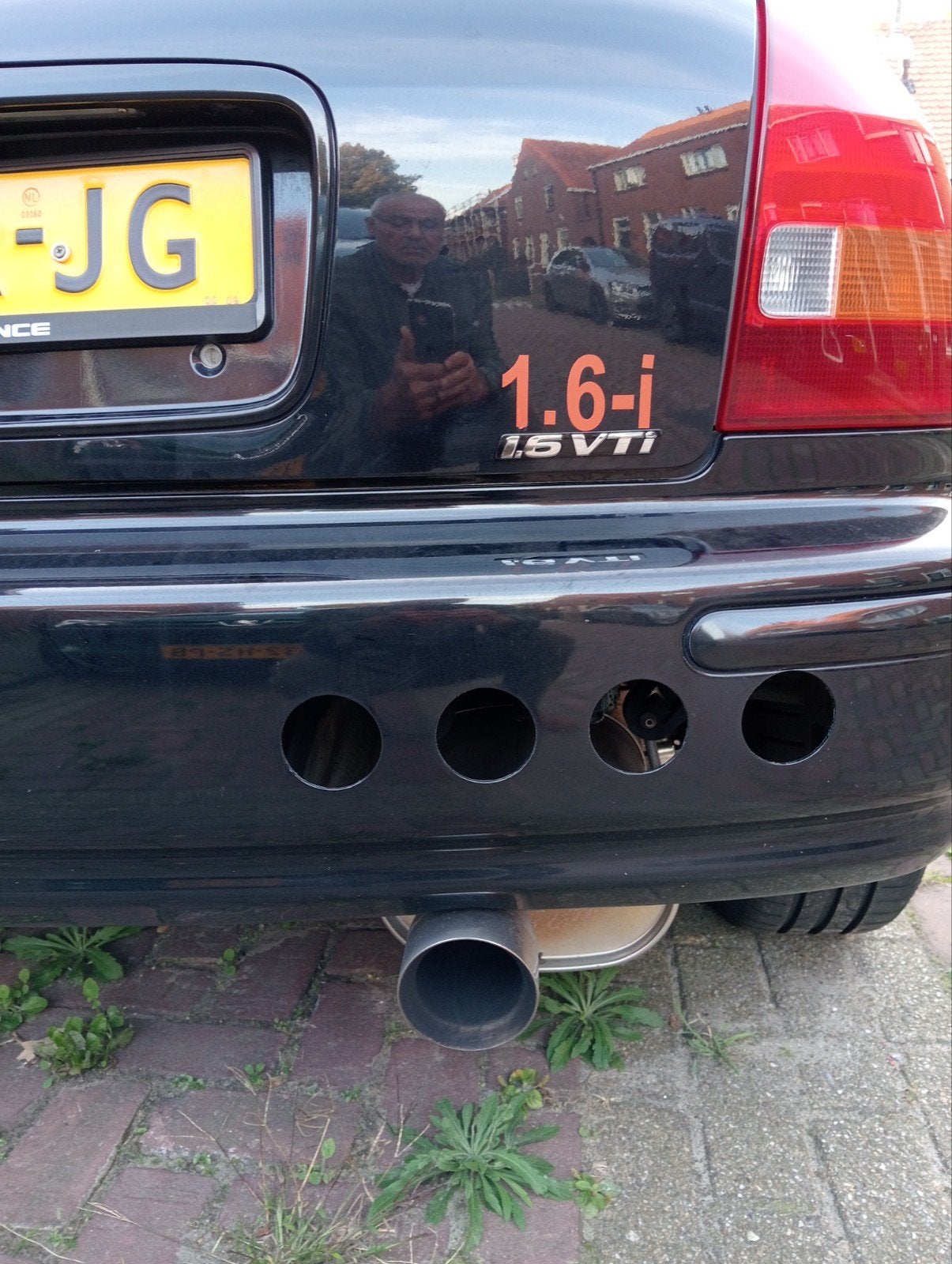 Honda Civic VTI -1998/B18C4/met  Schade, Zwart, Handgeschakeld, Particulier, ABS