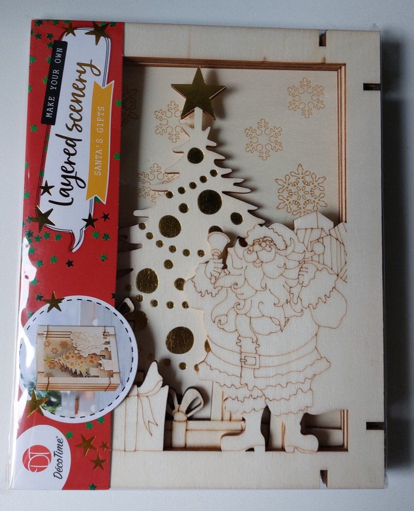 NIEUW: Kerstkaart van hout (knutselpakket), Diversen, Kerst, Ophalen of Verzenden, Nieuw
