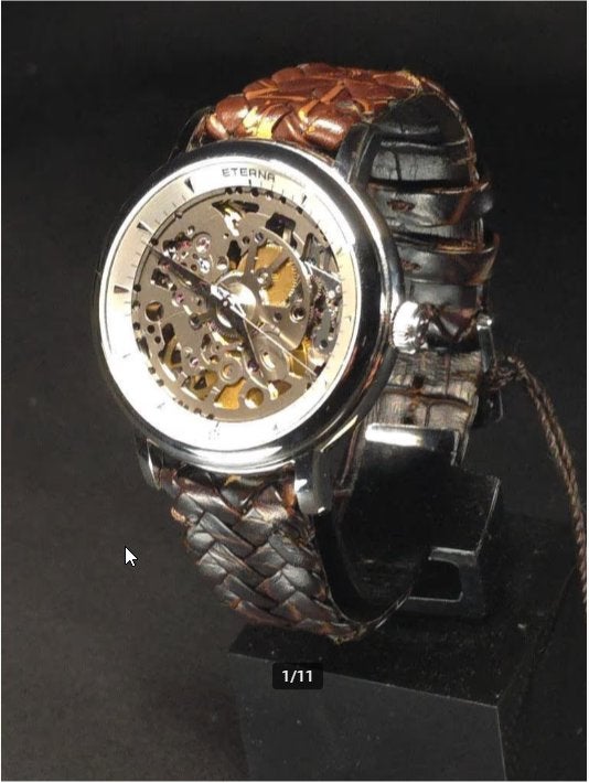 Eterna 1856 Skeleton Limited Edition (Full set), Overige merken, Leer, Staal, Polshorloge