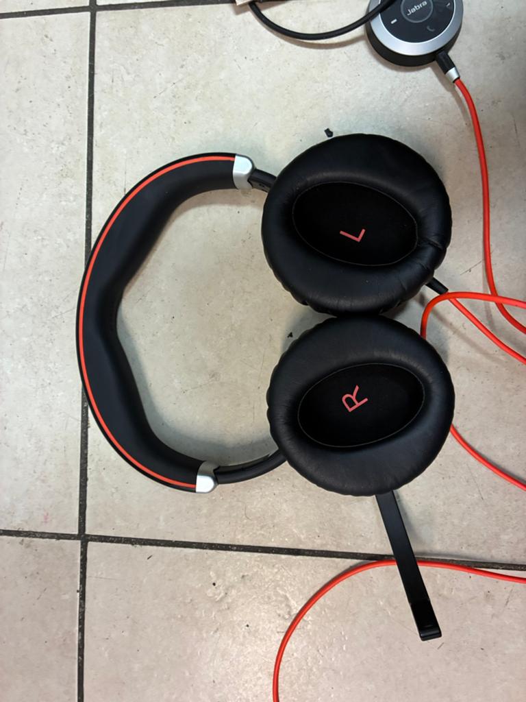 Jabra ENC010 over ear koptelefoon microsoft teams pc, Gebruikt, Verzenden, Over-ear, Mute-functie