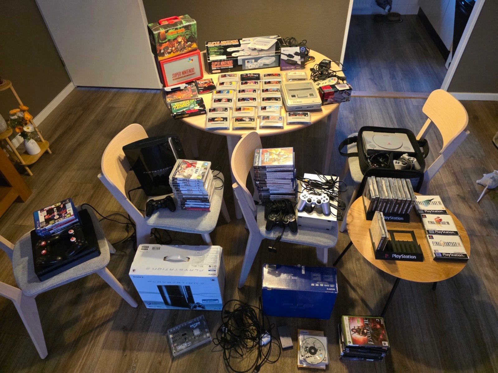 Grote collectie retro en moderne gameconsoles en games, Spelcomputers en Games, Ophalen, Nintendo, Gebruikt