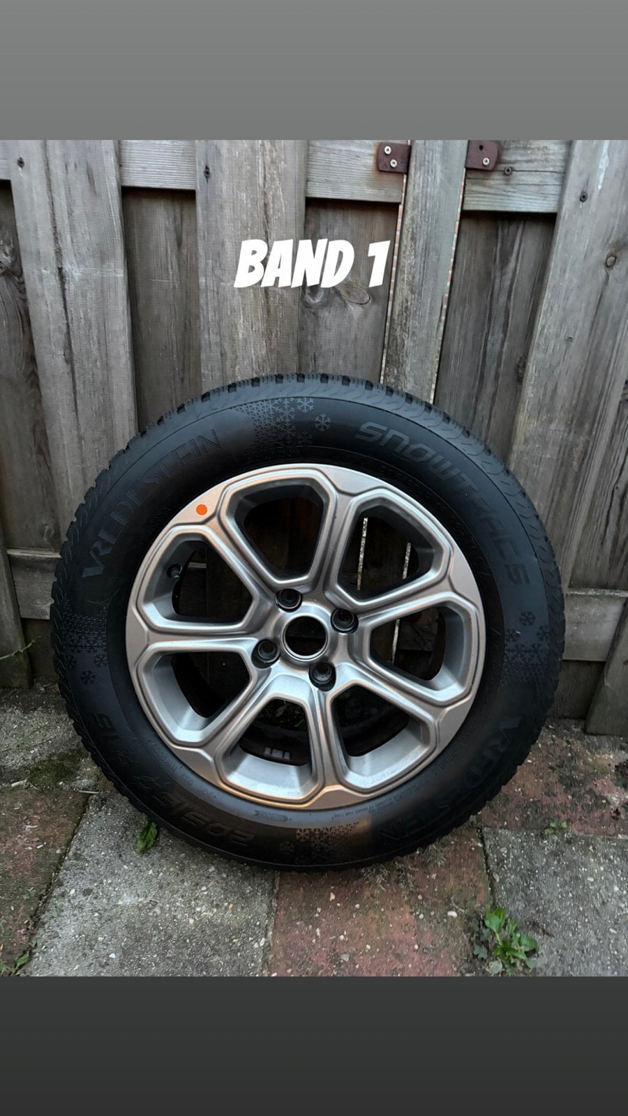 Ford 16 inch velgen met Vredestein winterbanden, Ophalen, 16 inch, Banden en Velgen, Nieuw