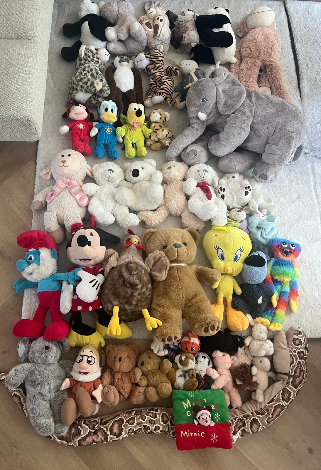 Grote collectie knuffels: Disney, dieren en meer!, Ophalen, Disney, Overige typen, Grijs