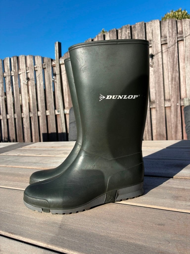 Dunlop regenlaarzen - donkergroen - maat: 36, Gebruikt, Jongen of Meisje, Dunlop regenlaarzen -, Ophalen of Verzenden