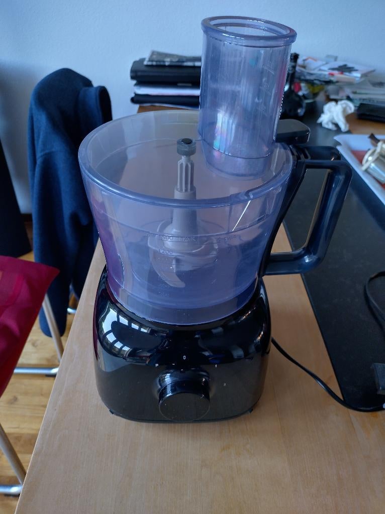 Philips foodprocessor, Huis en Inrichting, Keuken | Keukenbenodigdheden, Gebruikt, Overige typen, Overige merken, Kunststof, Zwart
