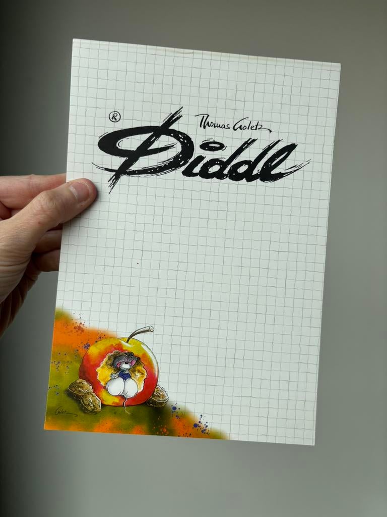 Diddl A5 blok nummer 170 zeldzaam, Verzenden, Diddl, Zo goed als nieuw, Papier, Kaart of Schrift