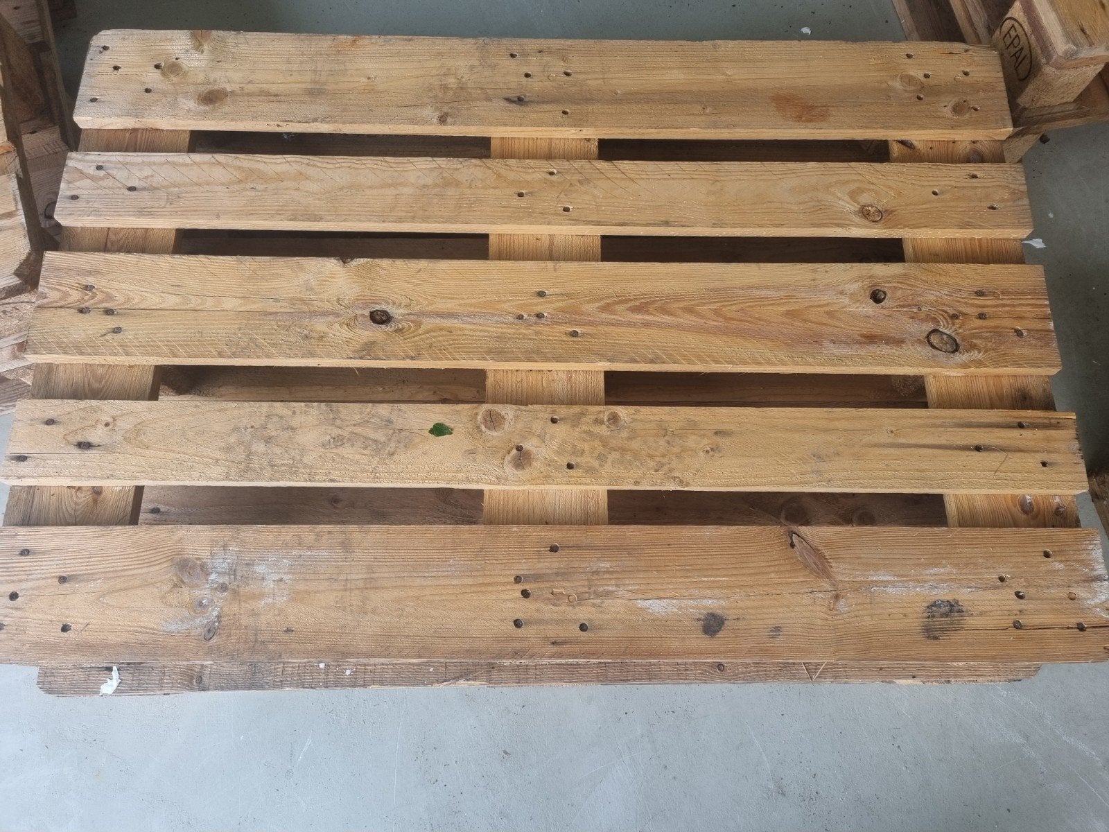 5 Europallets, Doe-het-zelf en Verbouw, Hout en Planken, Ophalen, Gebruikt, 25 tot 50 mm, Pallet