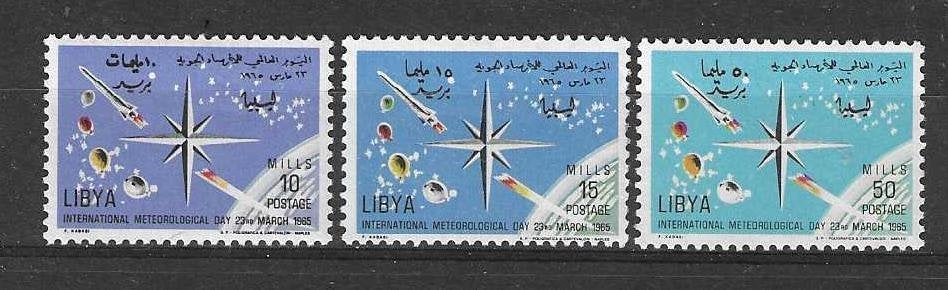 Libië Michel 185-187 postfris, Ophalen of Verzenden, Libië, Postfris