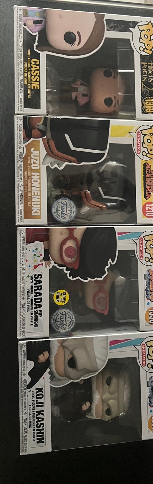 Funko Pop! Vinyl Figuren: Cassie, Juzo, Sarada, Koji Kashin, Ophalen of Verzenden, Nieuw