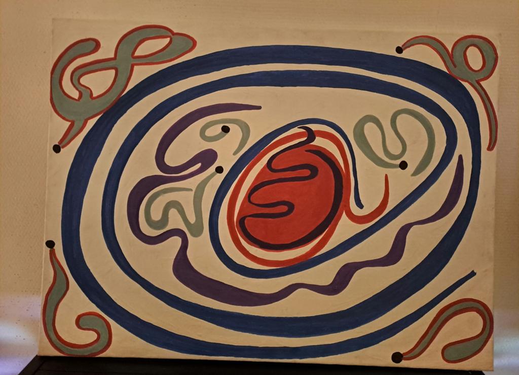Acryl schilderijen. Handgemaakt.  Abstract, modern , pen., Ophalen of Verzenden