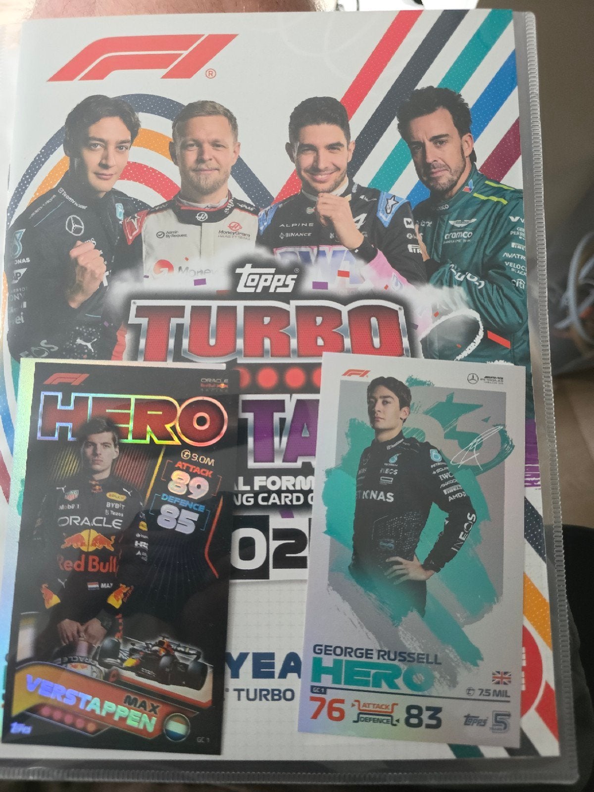 Topps Turbo Attax Formule 1 Kaarten - Max Verstappen, Ophalen of Verzenden, Zo goed als nieuw, Overige sporten, Spelerskaart