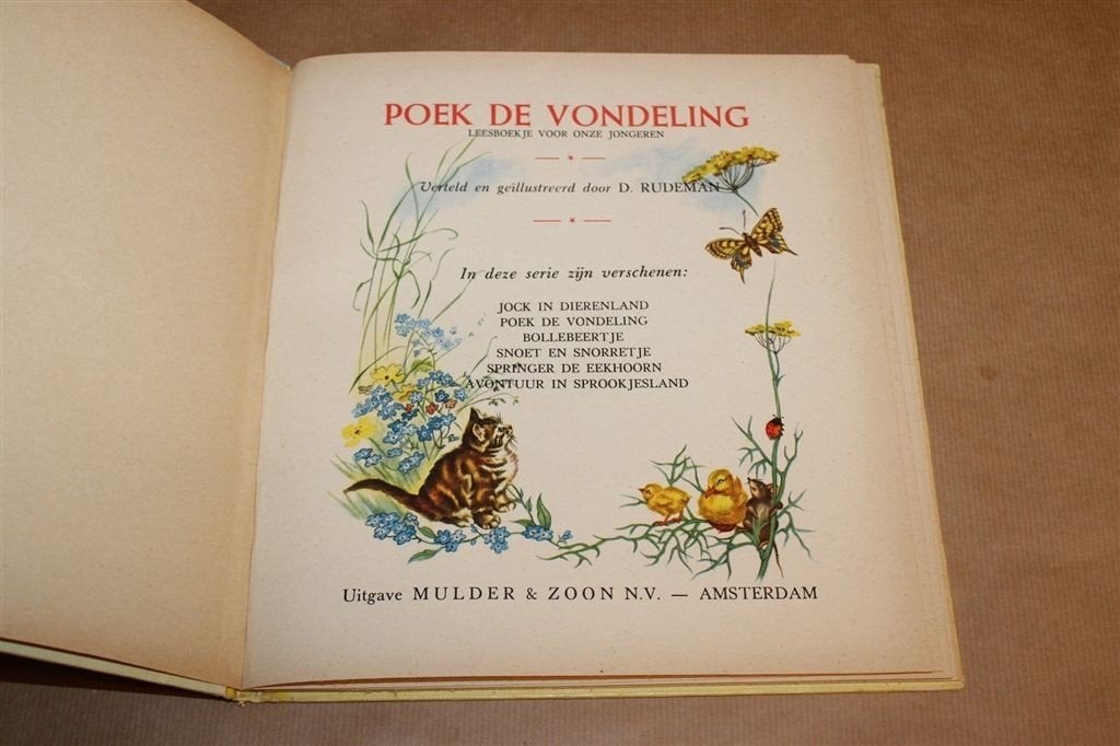 Poek de Vondeling — Vintage Leesboekje voor Kinderen 1958, Ophalen of Verzenden, Gelezen
