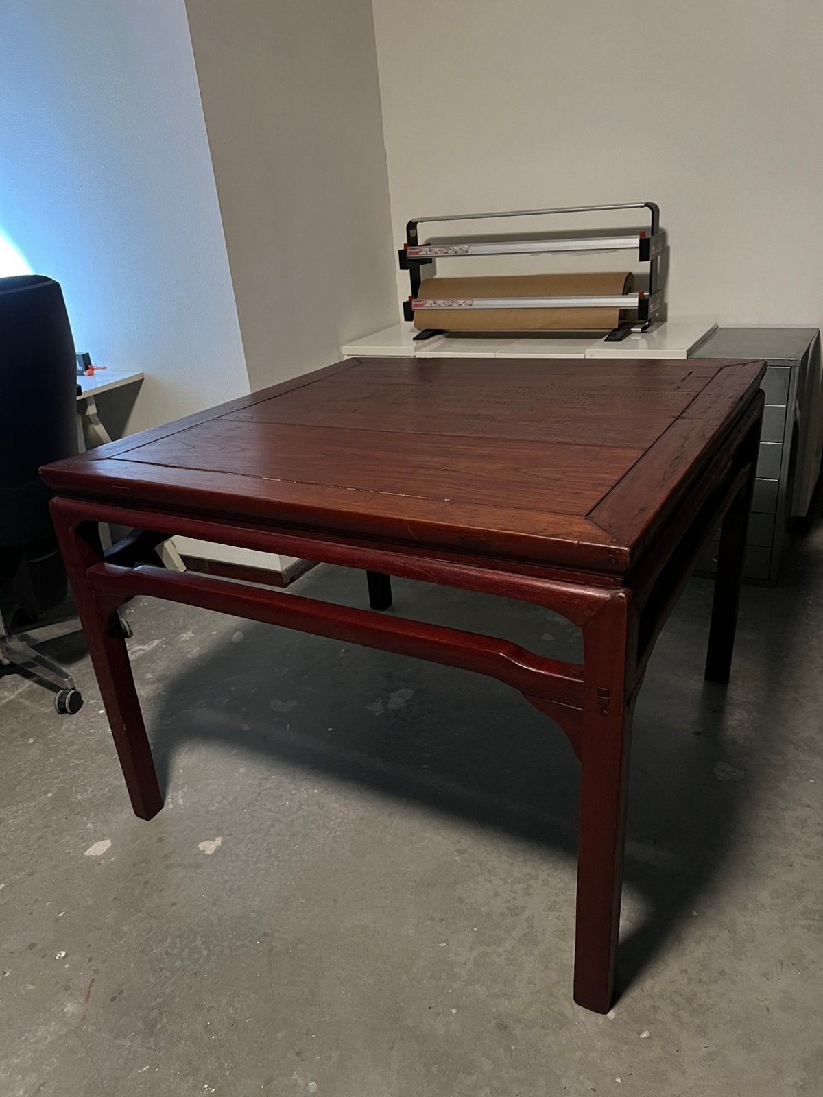 Antiek houten Chinese Majong tafel,, Antiek en Kunst, Antiek | Meubels | Tafels, Ophalen