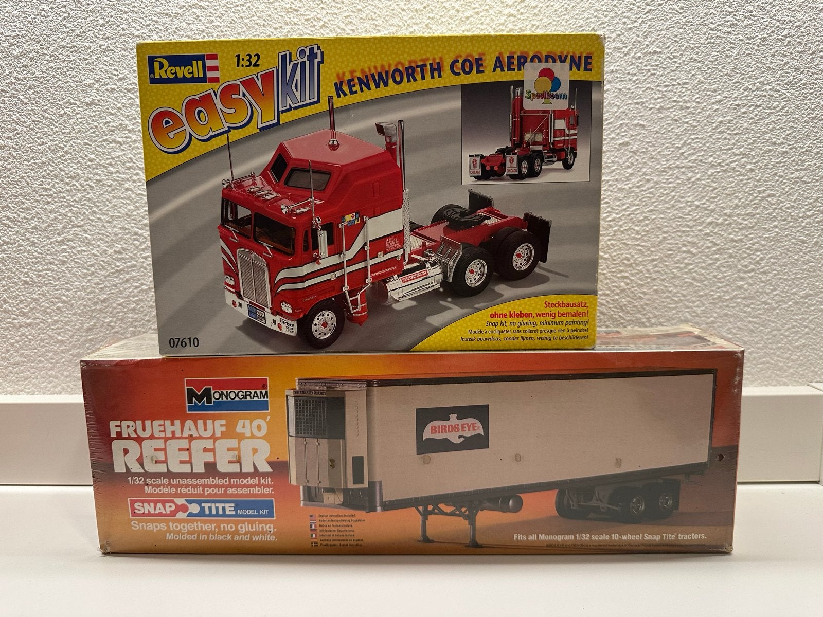 Revell Kenworth & Monogram Fruehauf Reefer, Nieuw, Ophalen of Verzenden, Truck, 1:32 tot 1:50