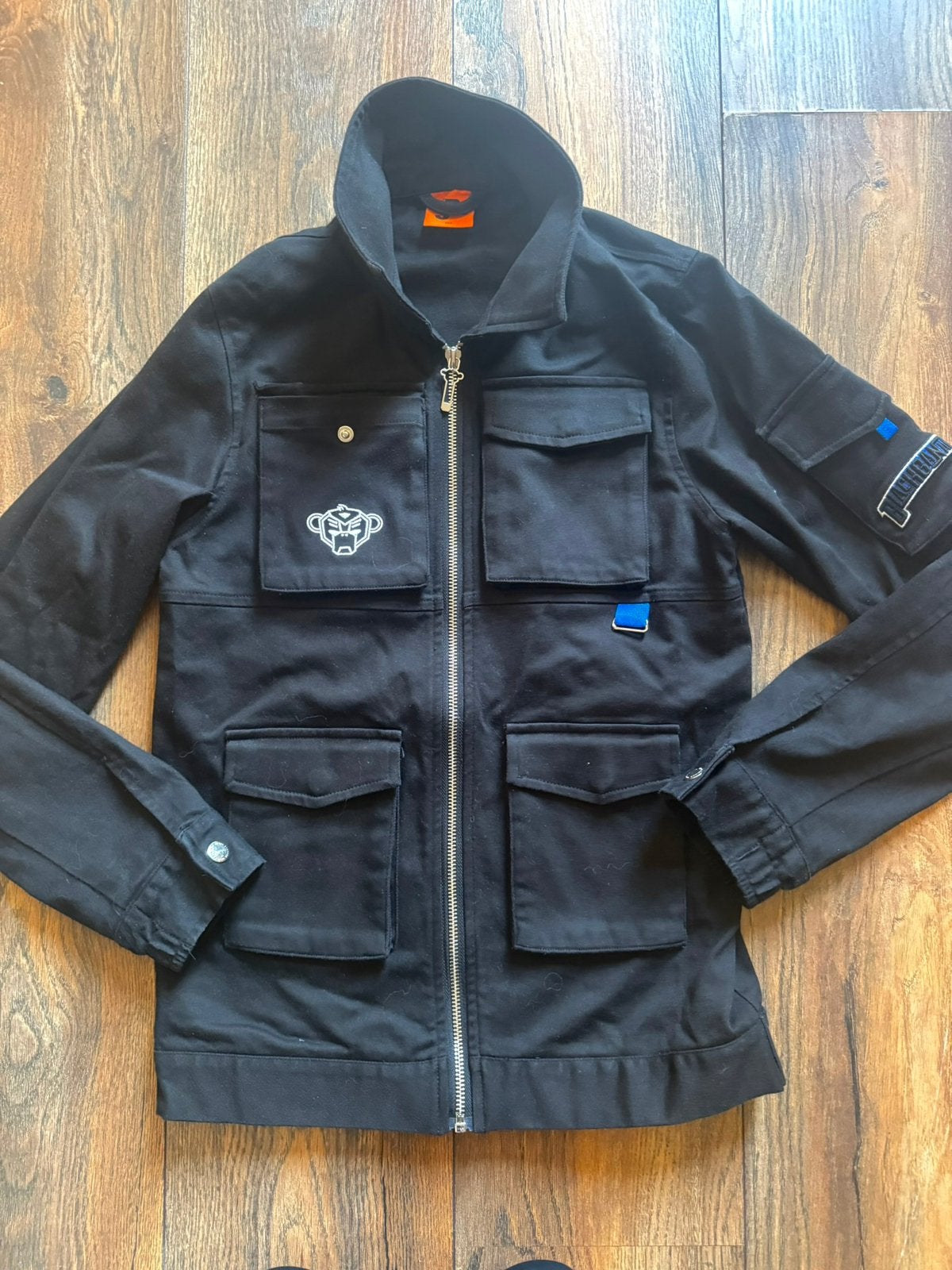 Black Bananas stoer zwart jack / vest in maat 152., Kinderen en Baby's, Kinderkleding | Maat 152, Ophalen of Verzenden, Zo goed als nieuw
