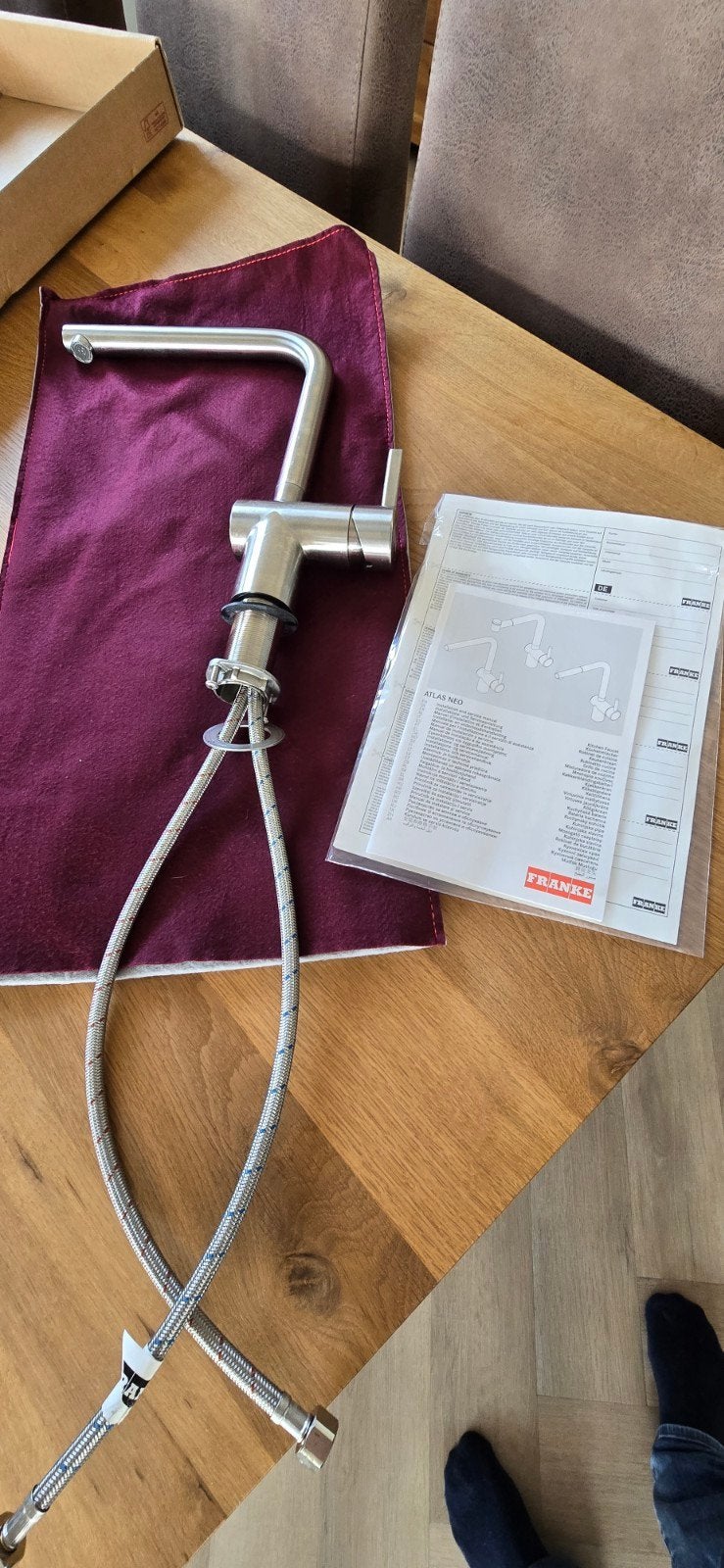 Franke Atlas Neo Keukenkraan RVS, Doe-het-zelf en Verbouw, Ophalen of Verzenden, Zo goed als nieuw, Rvs, Kraan