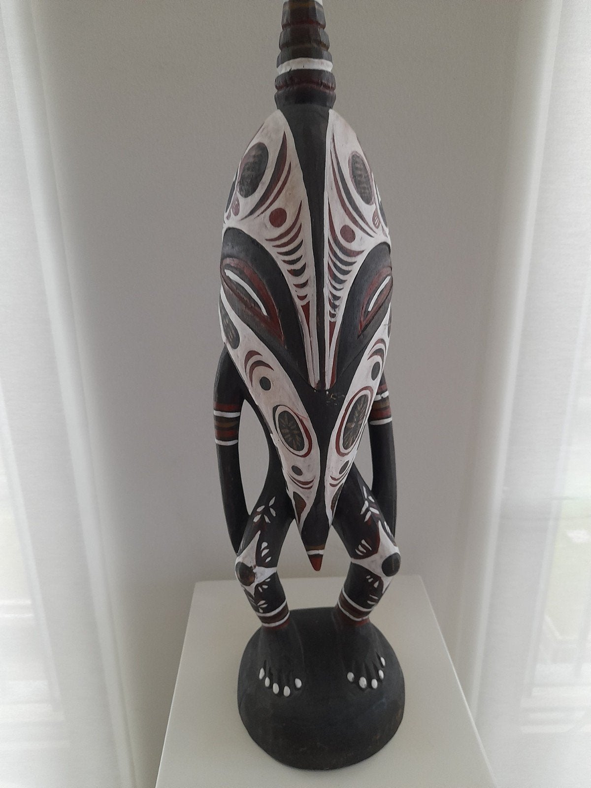 Sepik Papoea New Guinea, Hout, Ophalen of Verzenden, Geschilderd, Houtsnijwerk