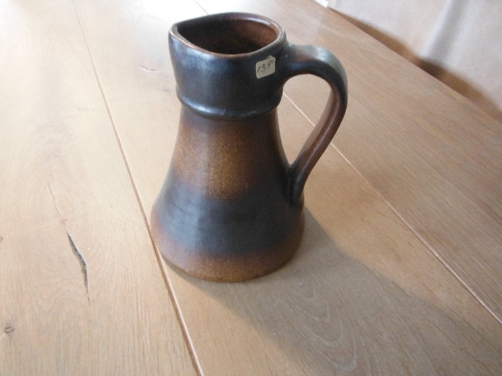 vintage W. Germany Kera Flor Ruever Pottery kruikje / kan, Verzenden