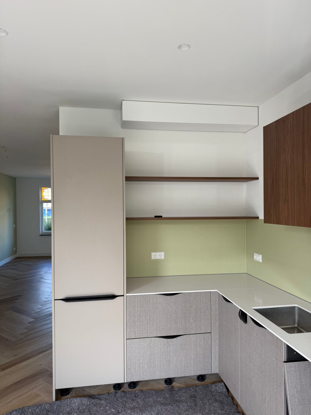 Brunzzel design keuken Gedemonteerd, Ophalen, Zo goed als nieuw, Wit, Composiet
