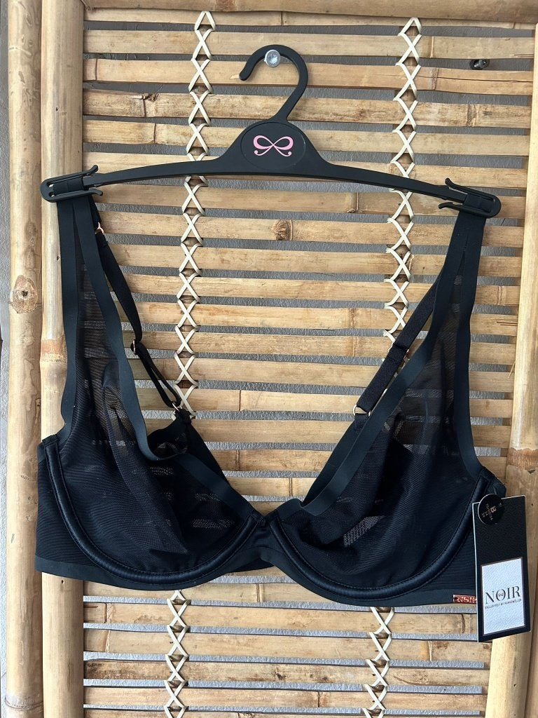 Hunkemöller Noir Collection Mesh Essentials Bh Zwart - 75B, Hunkemöller, Ophalen of Verzenden, Zwart, BH