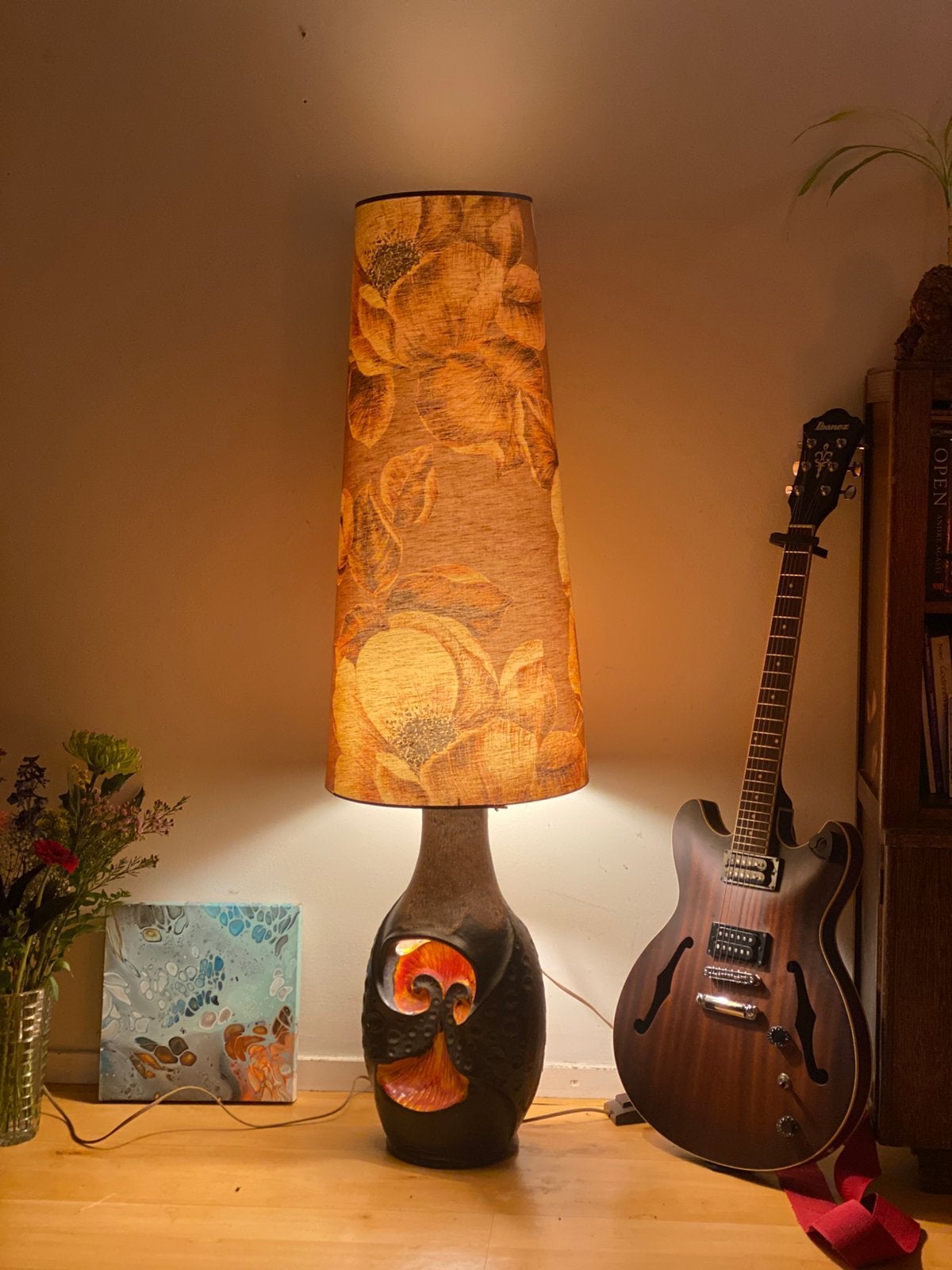 Vintage lamp, Ophalen, Gebruikt, Vintage, Keramiek