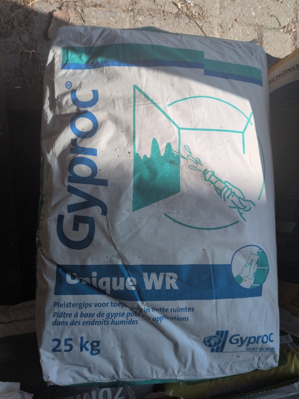 Gyproc Unique WR Pleistergips 25kg - Ongeopend, Doe-het-zelf en Verbouw, Ophalen