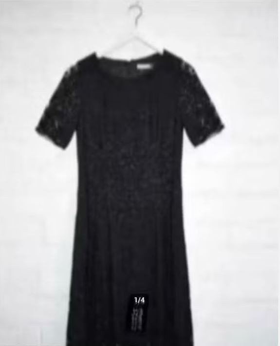 LaDress - Prachtige kanten midi Jurk maat S - Nieuw, Kleding | Dames, Verzenden, Zwart, Nieuw, Knielengte