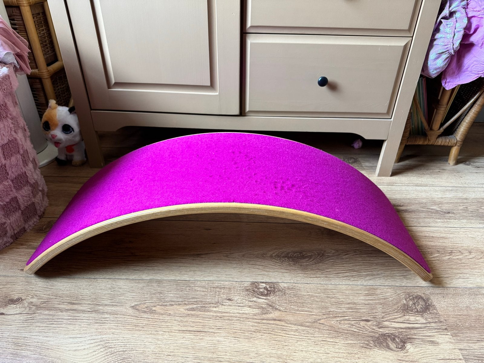 Wobbel Board met Vilt - Roze