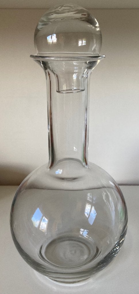 Decanteer karaf / Decanteer kan / Decanteer fles, Gebruikt, Overige typen, Ophalen of Verzenden, Glas