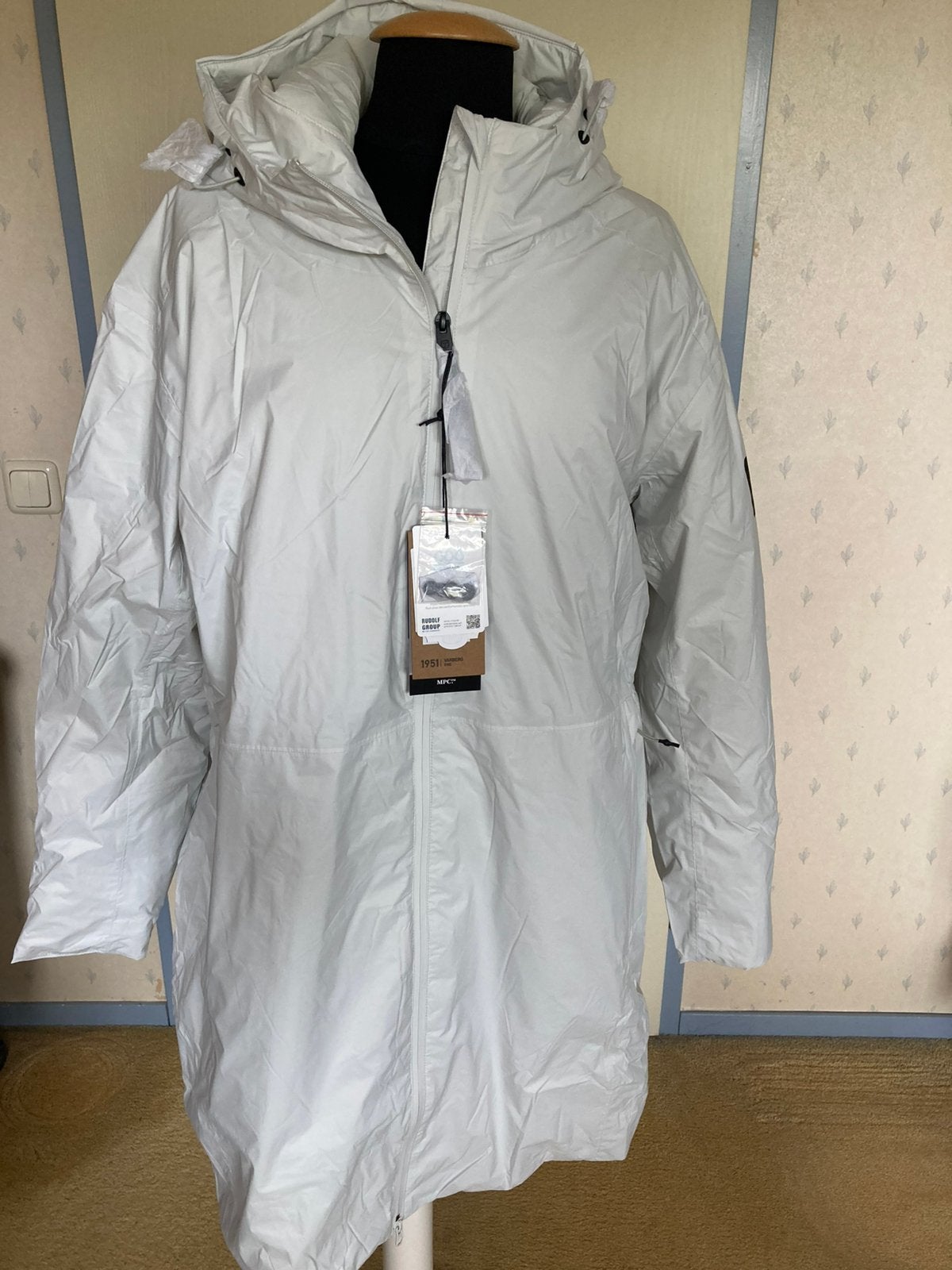 087 Nieuwe regen jas van Tenson in maat XXL (46/48), Verzenden, Nieuw, Maat 46/48 (XL) of groter, Grijs