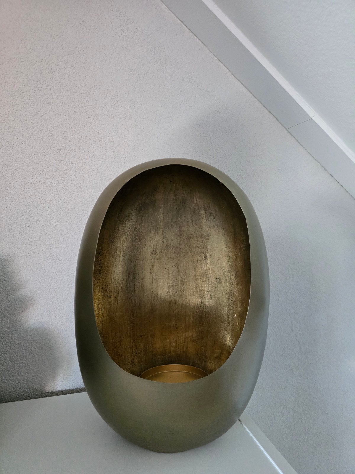 Mooie Originele Richmond Egg Kandelaar Goud Windlicht, Ophalen, Overige merken, 39 cm, Zo goed als nieuw