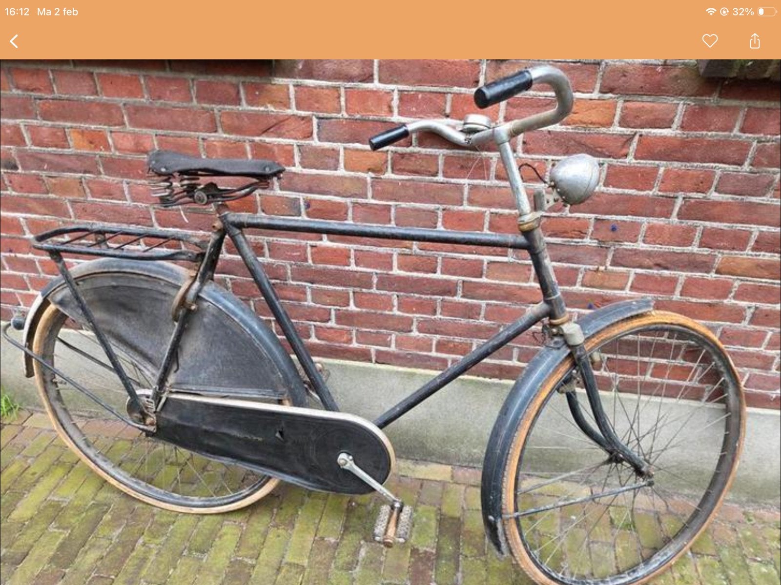 Herenfiets oldtimer Gazelle, Ophalen of Verzenden