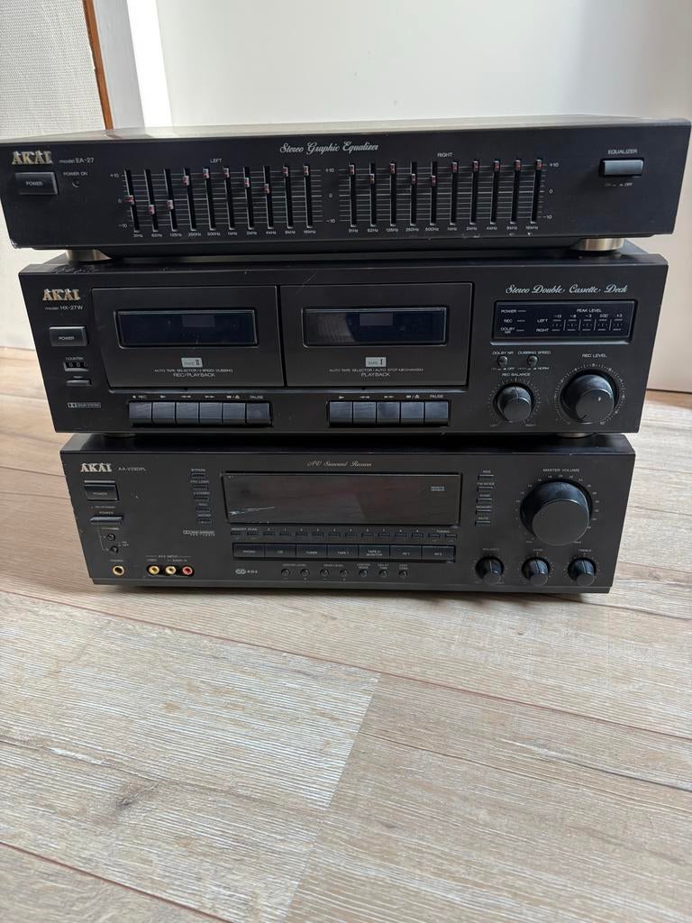 Akai stereotoren met Jamo 165 speakers - Gebruikt, Ophalen, Gebruikt, 60 tot 120 watt, Front, Rear of Stereo speakers