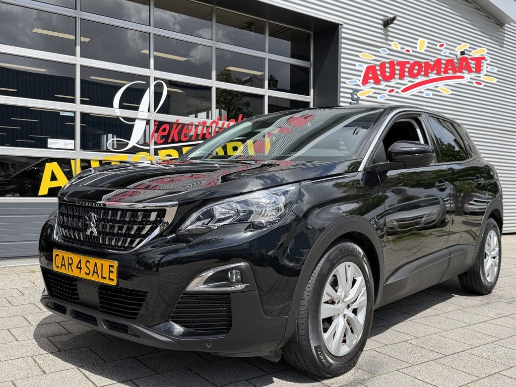Peugeot 3008 1.2 PureTech Active Business - AUTOMAAT - 68.00, Auto's, Peugeot, Stof, Gebruikt, 1199 cc, Zwart