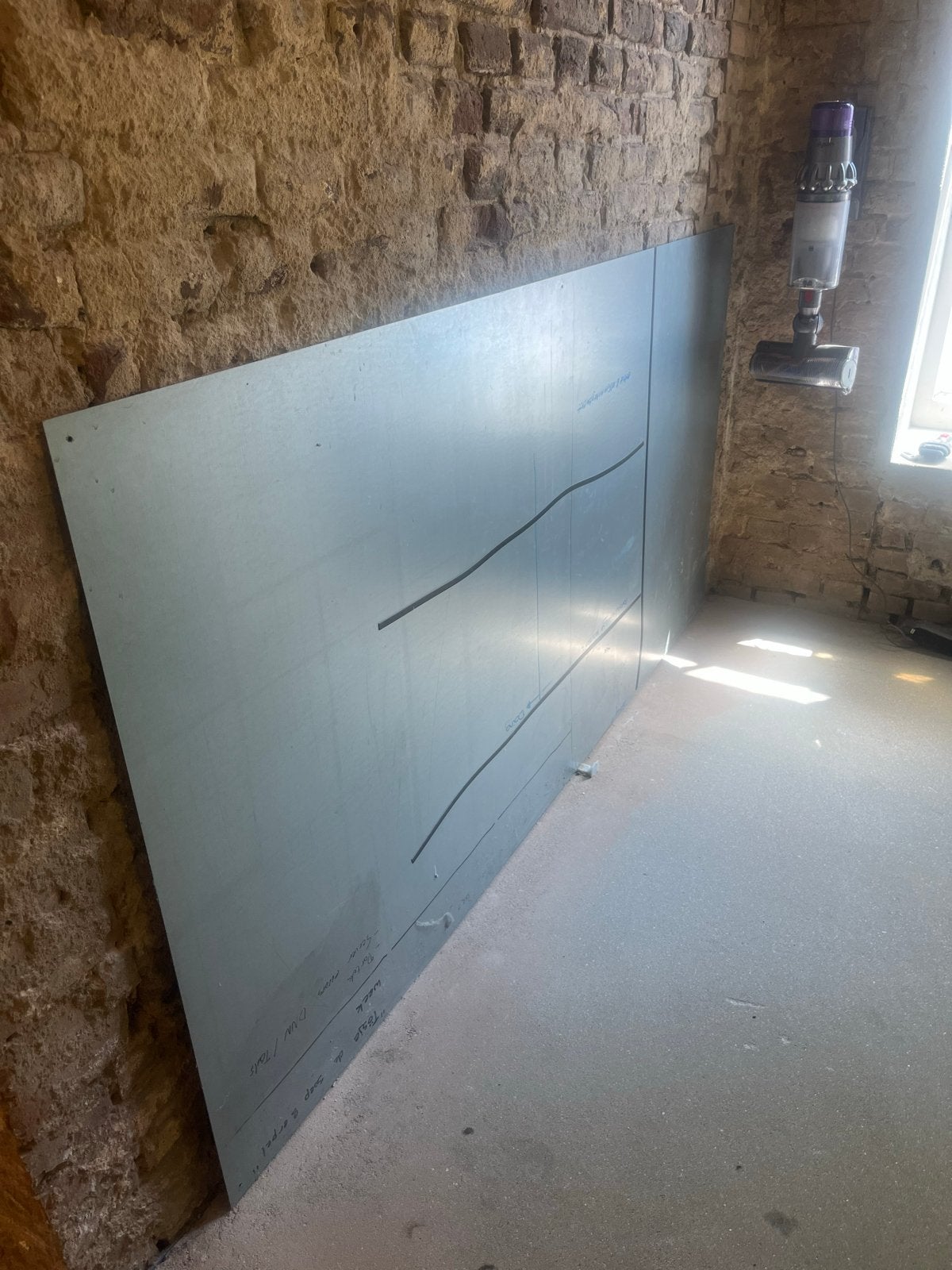 Gratis! Grote metalen magnetische plaat (200x100cm), Ophalen, Gebruikt, IJzer